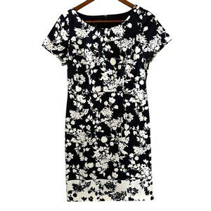 Talbots NEW Floral Bateau-Neck Sheath Dress Size 4P